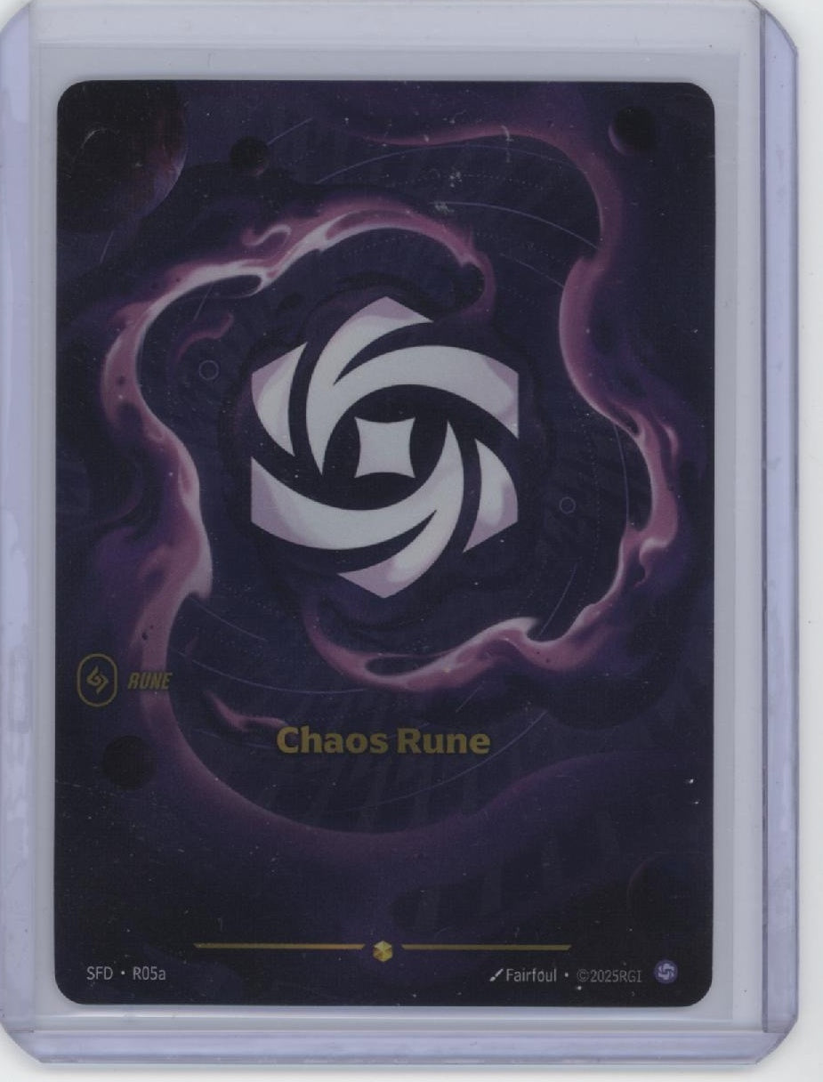 League of Legends Riftbound - Spiritforged #R05a Chaos Rune