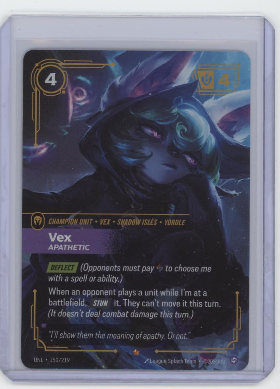League of Legends Riftbound - Unleashed #150/219 Vex, Apathetic