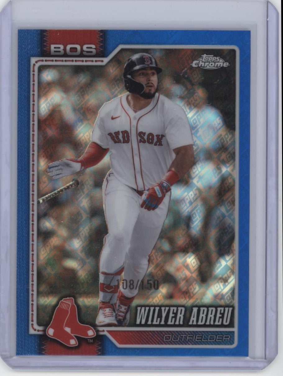 2026 Topps Chrome #165 Wilyer Abreu Blue Topps Refractor #/150