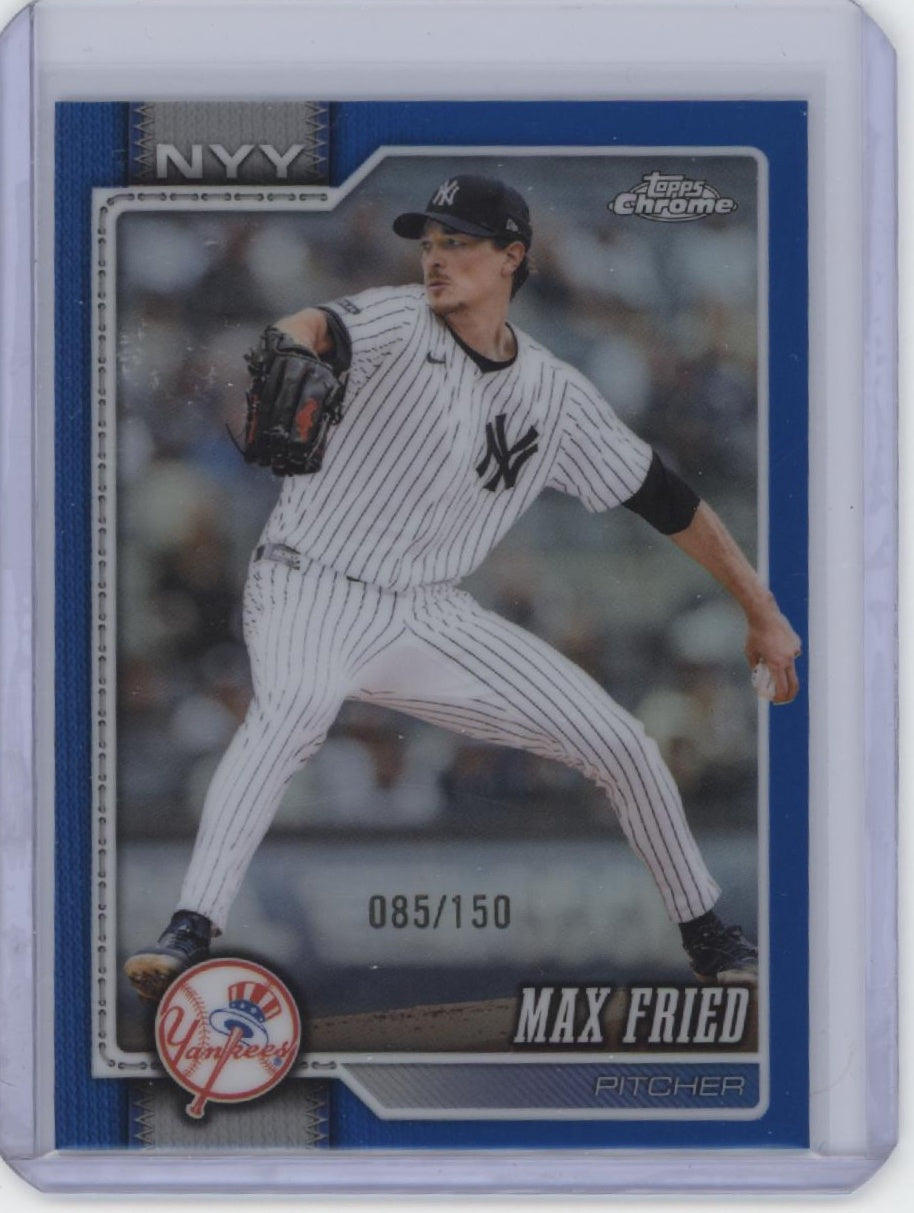 2026 Topps Chrome #113 Max Fried Blue Refractor #/150