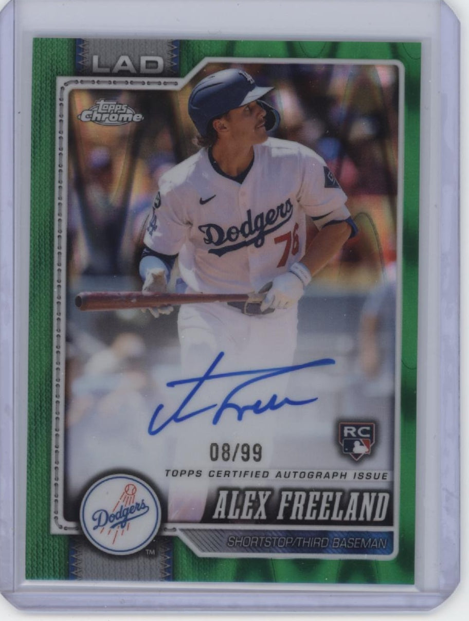 2026 Topps Chrome Sapphire Edition #RA-AF Alex Freeland Sapphire Rookie Auto /99