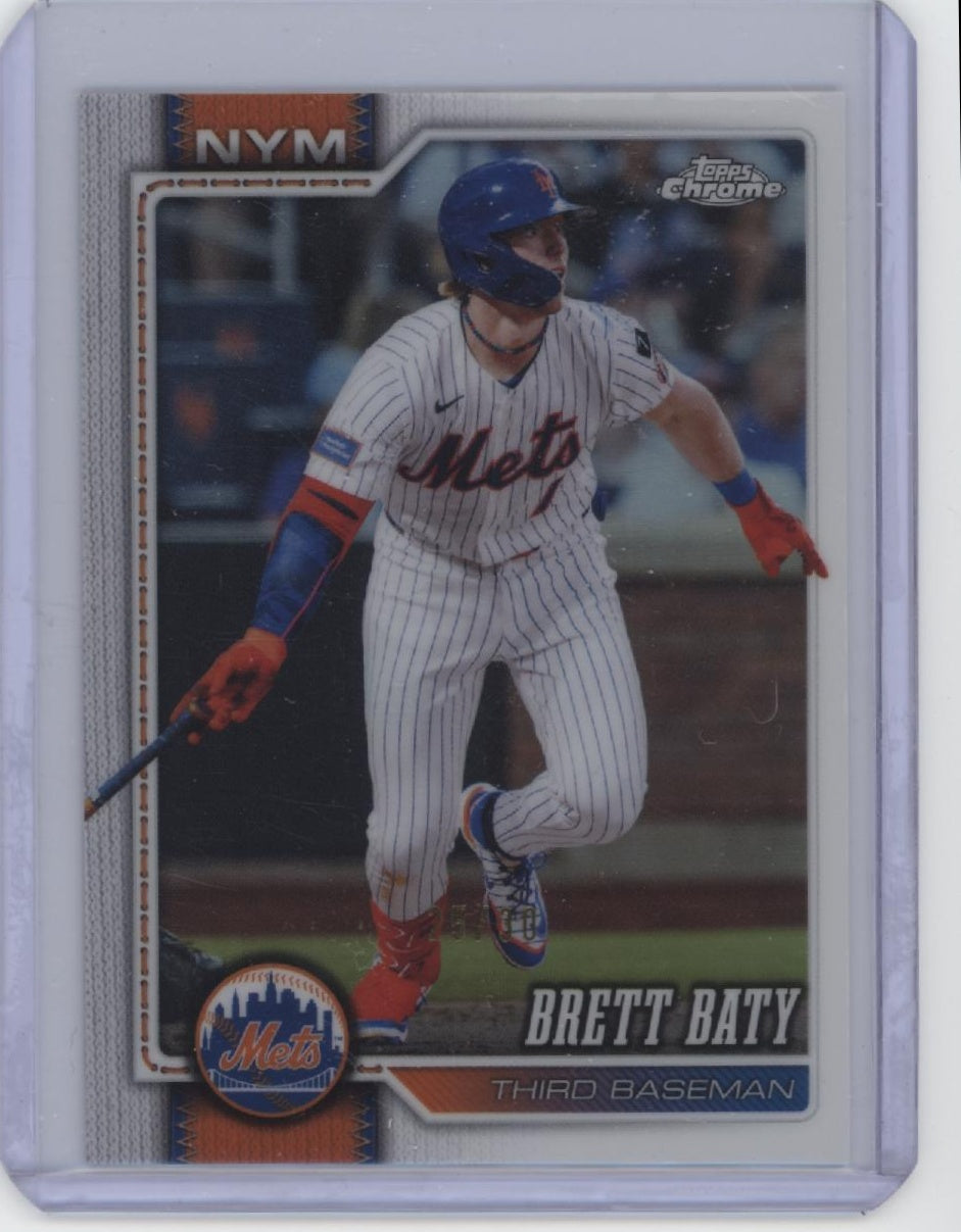 2026 Topps Chrome #263 Brett Baty White Refractor #/30