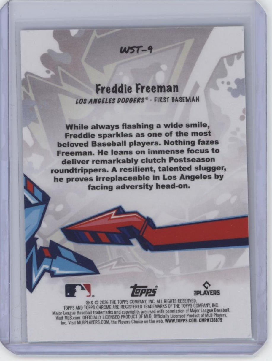 2026 Topps Chrome #WST-9 Freddie Freeman Wild Style