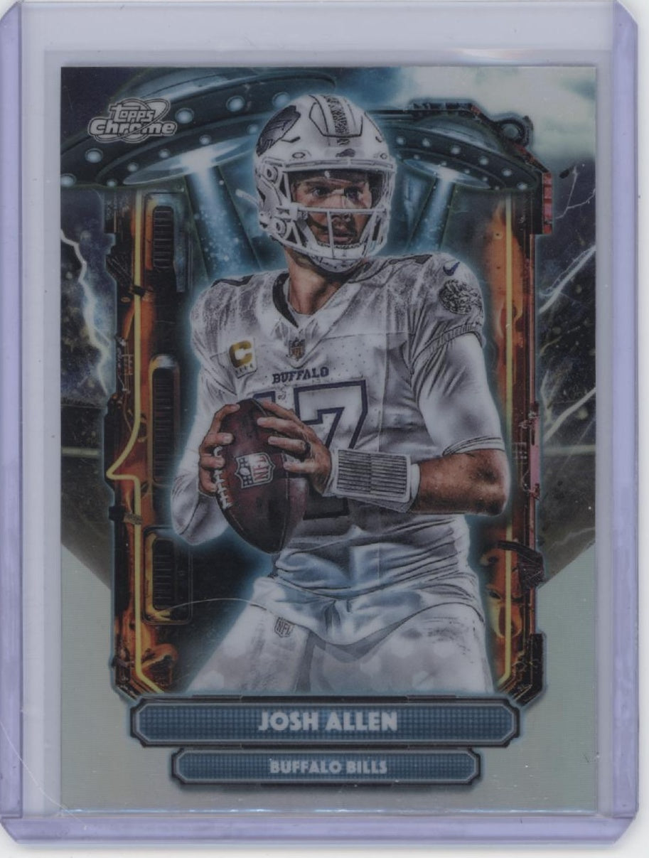 2025 Topps Chrome Cosmic #ET-7 Josh Allen Extraterrestrial Talent