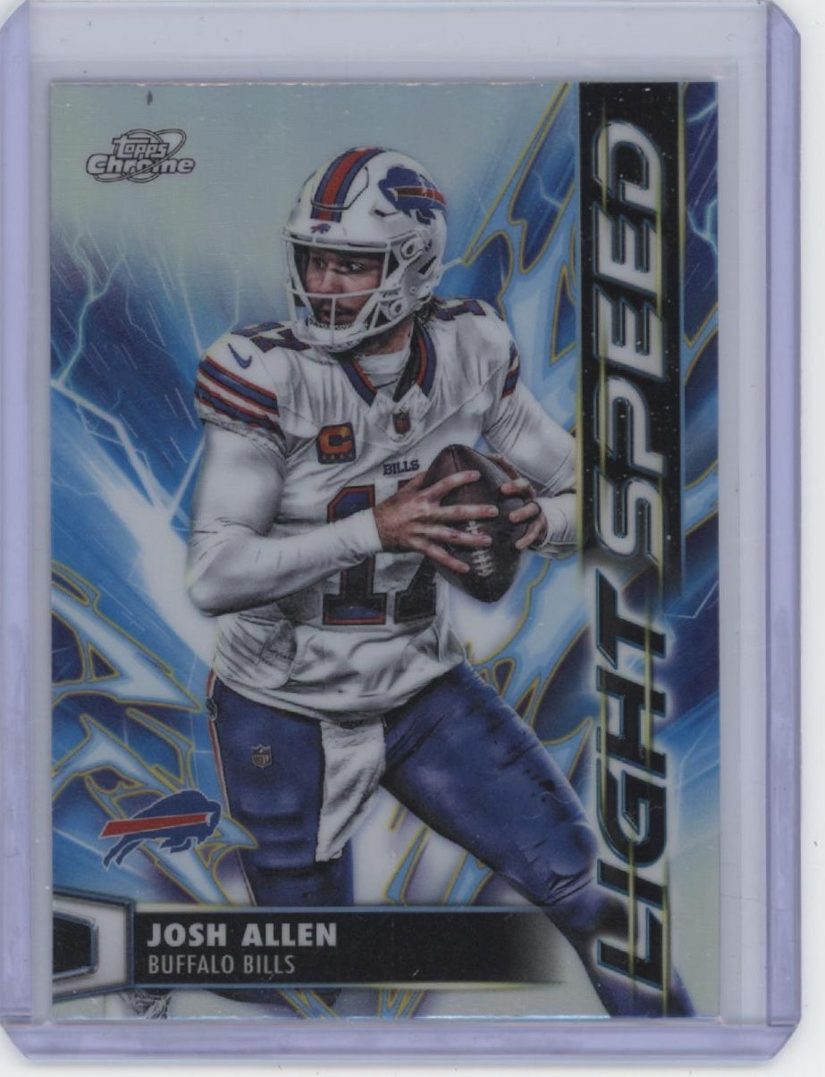 2025 Topps Chrome Cosmic #LS-3 Josh Allen Light Speed