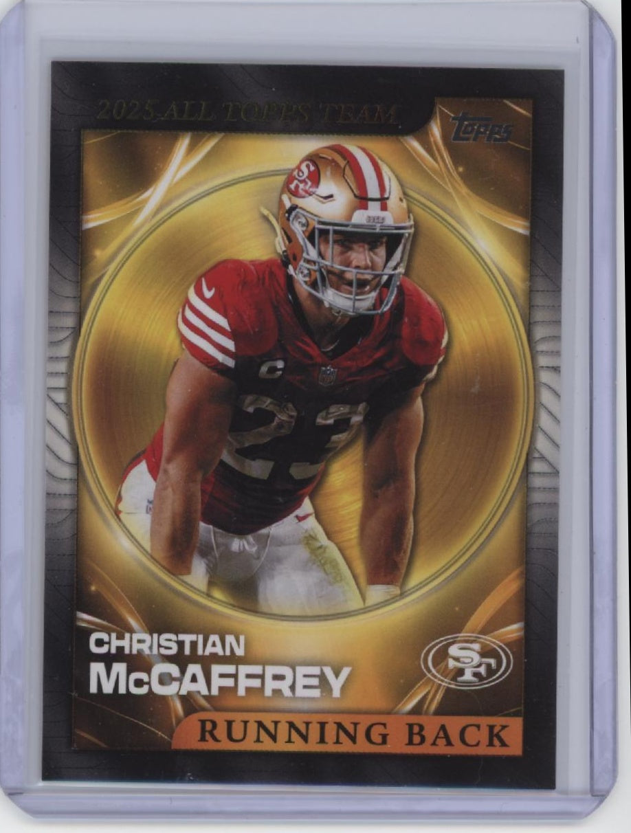 2026 Topps Flagship #25ATT-5 Christian McCaffrey 2025 All Topps Team