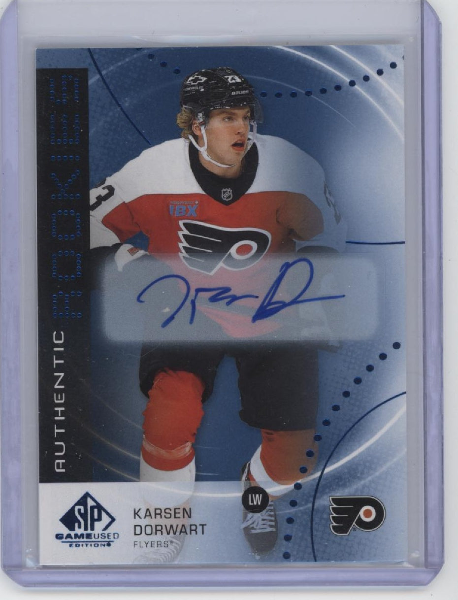 2025-26 SP Game Used #AR-KD Karsen Dorwart Blue Autographs