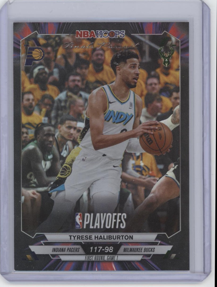 2025-26 Topps Hoops #FP-34 Tyrese Haliburton Finals Pursuit NBA Champion Players