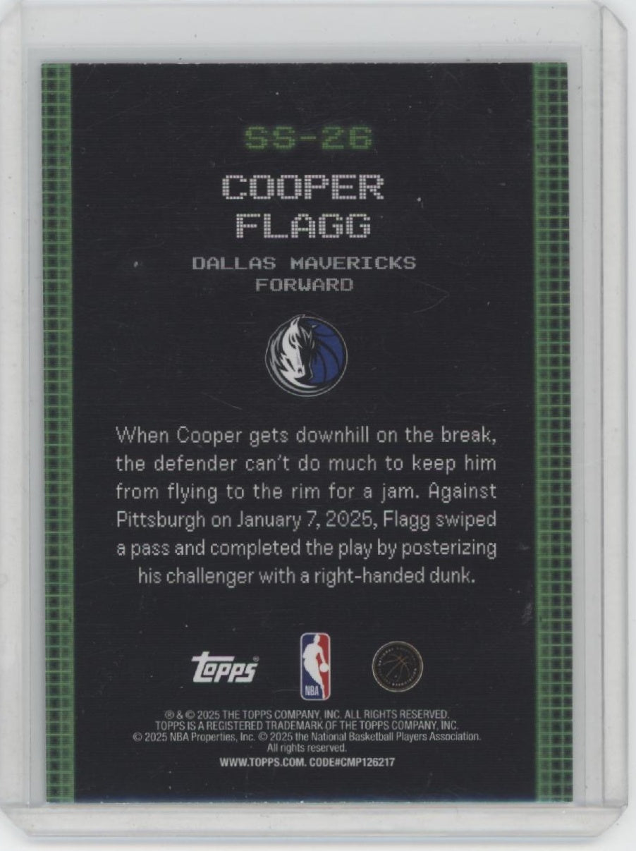 2025-26 Topps #SS-26 Cooper Flagg Scan and Slam