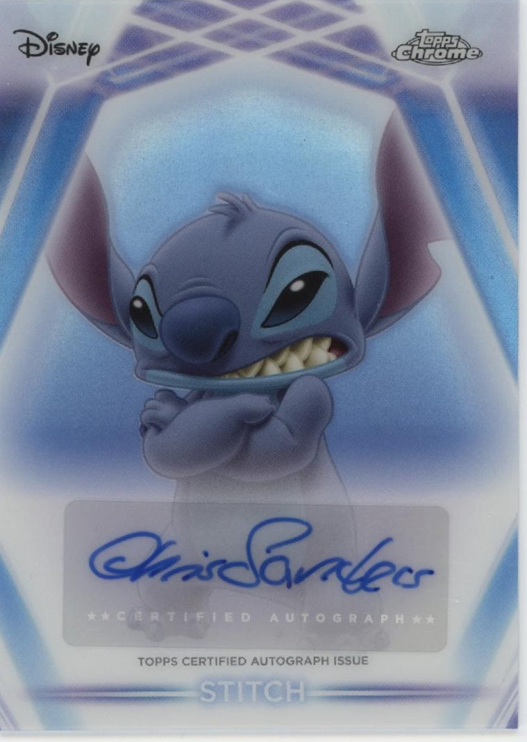 2026 Topps Disney Neon #CNA-CS Chris Sanders Chrome Neon Etch Auto