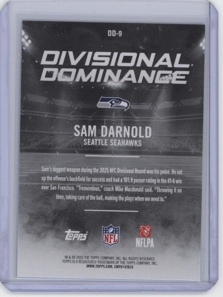 2026 Topps Flagship #DD-9 Sam Darnold Divisional Dominance