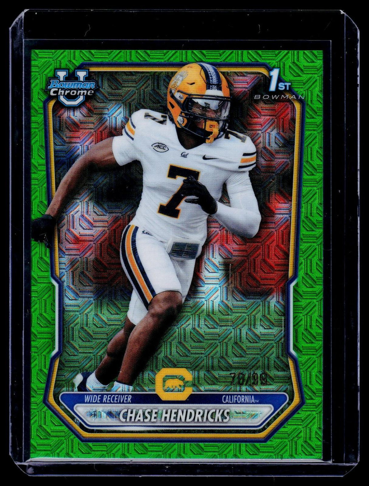 2019 Bowman #BCP-116 Luken Baker Chrome Prospects Green Refractor #/99
