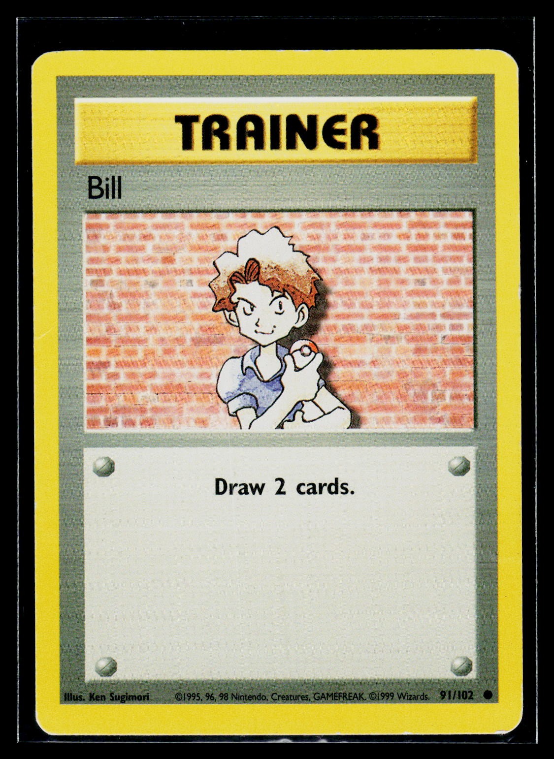 Pokémon Base Set (Shadowless) #091/102 Bill