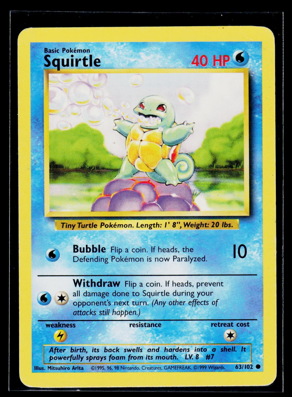 Pokémon Base Set #063/102 Squirtle