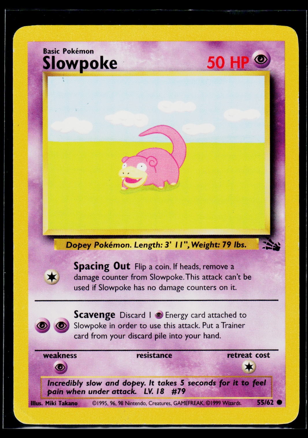 Pokemon Fossil #55/62 Slowpoke