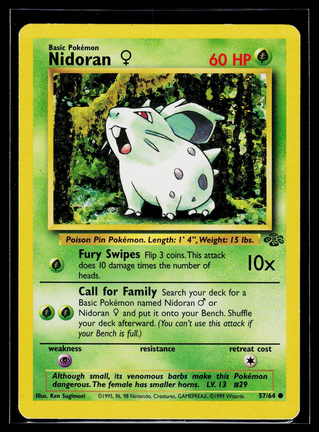 Pokémon Jungle #57/64 Nidoran F