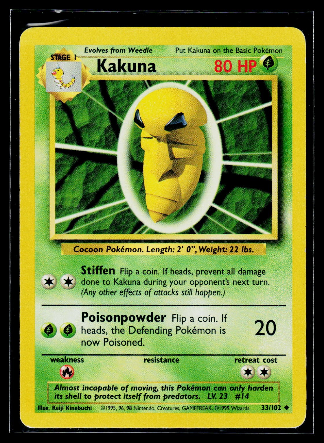 Pokémon Base Set #033/102 Kakuna