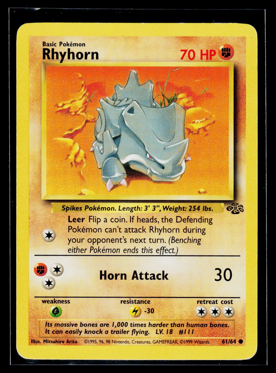 Pokémon Jungle #61/64 Rhyhorn