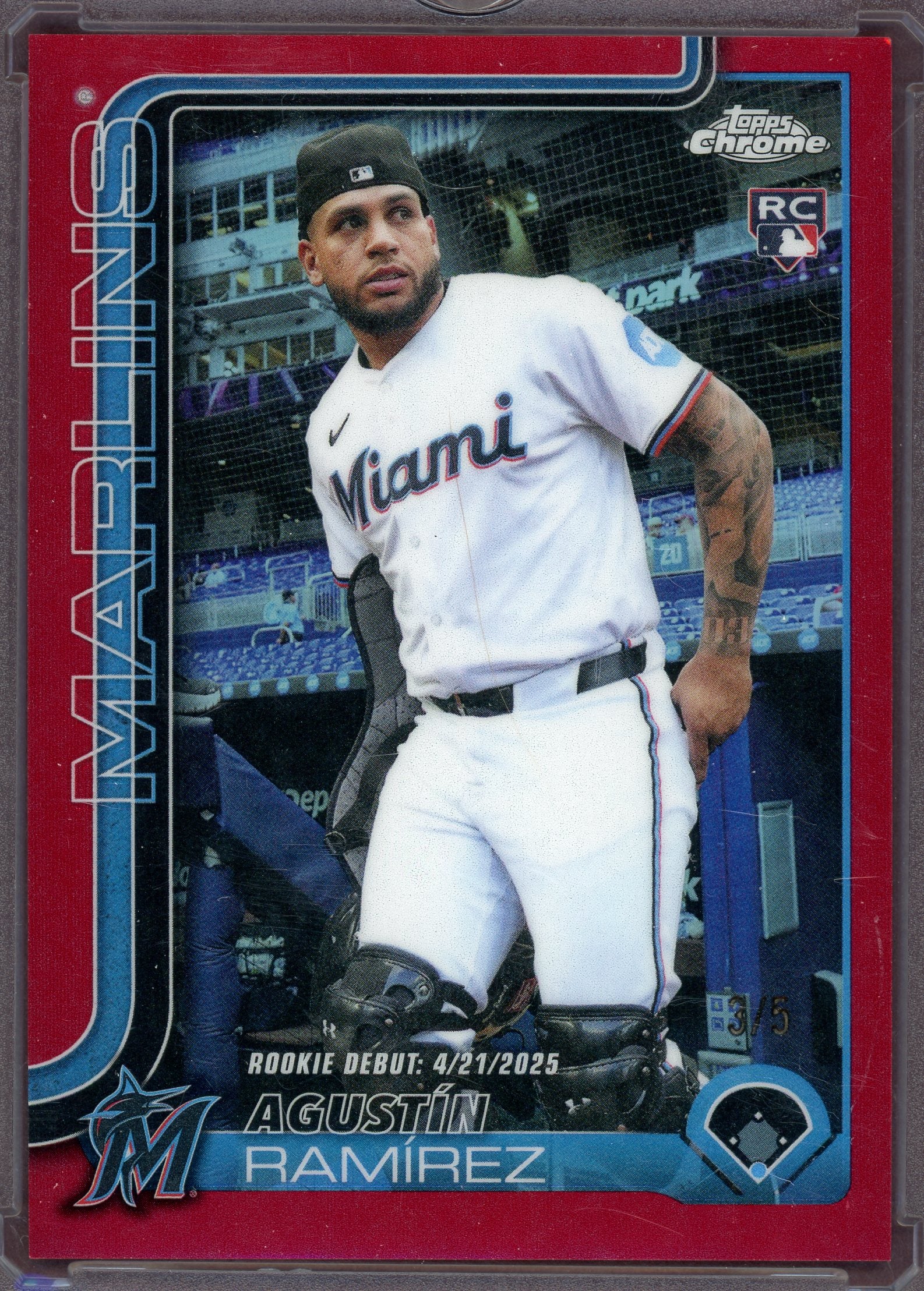 Agustin Ramirez [Red Refractor] #USC38 - Baseball Cards Topps Chrome Update