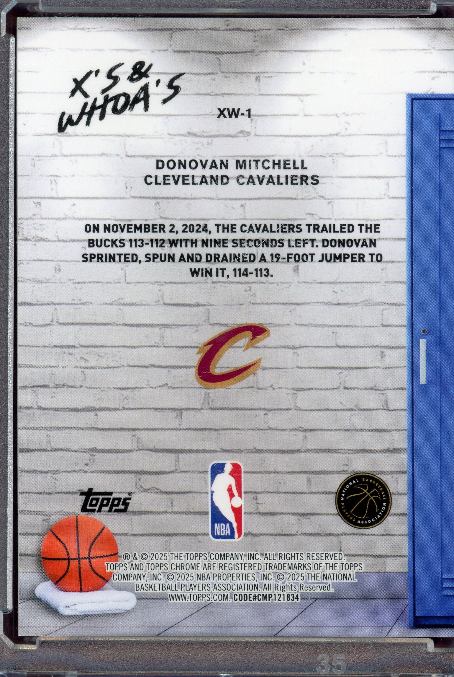 Donovan Mitchell [Refractor Orange] #XW-1 - Basketball Cards Topps Chrome Xs And Whoas