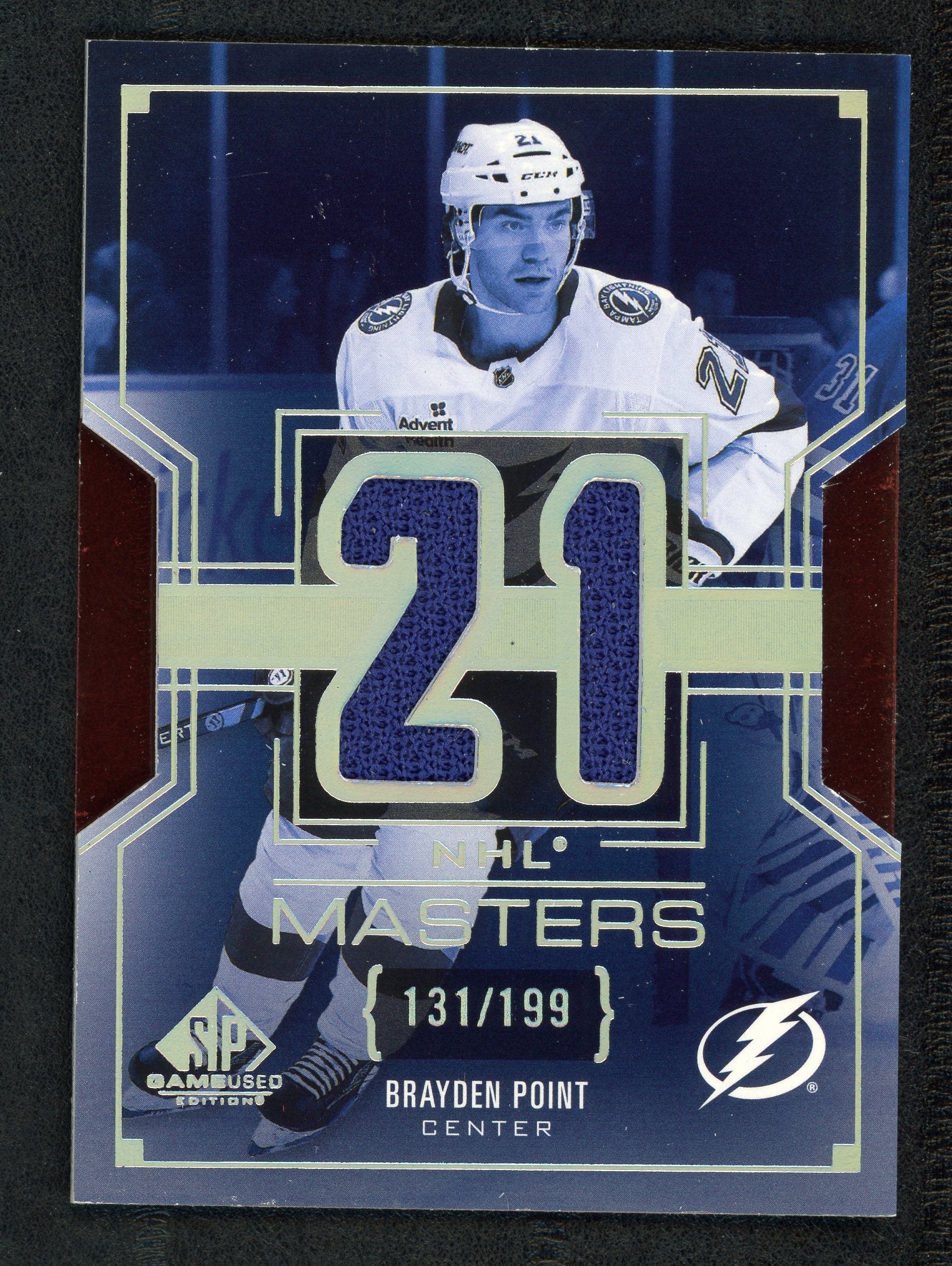 Brayden Point [Jersey] #NM-37 - Hockey Cards SP Game Used NHL Masters