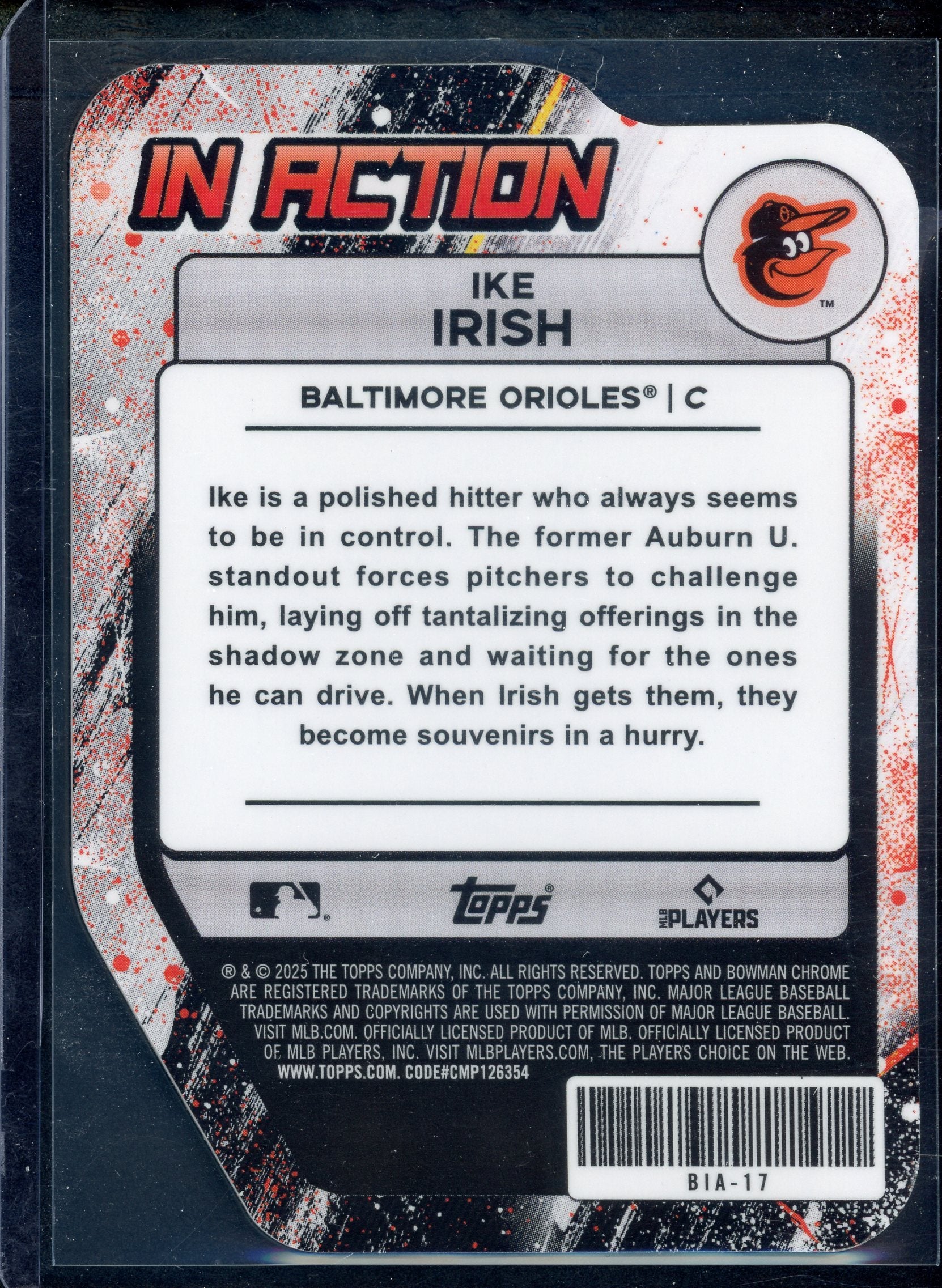 Gavin Kilen In Action [Mojo Refractor] Bowman Chrome Baseball