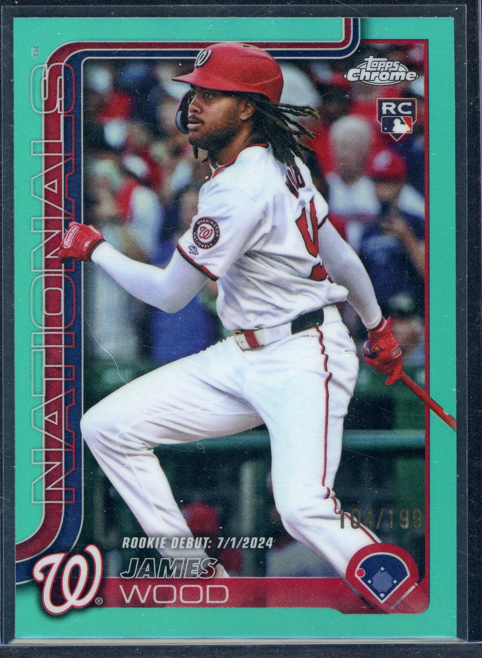 James Wood [Aqua Refractor] #USC95 - Baseball Cards Topps Chrome Update