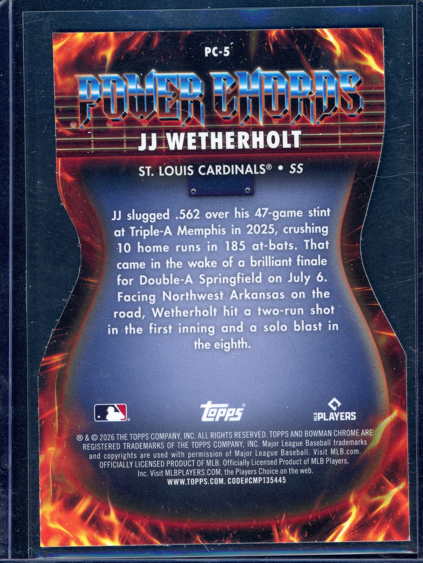 JJ Wetherholt Power Chords PC-5 Bowman Die Cut