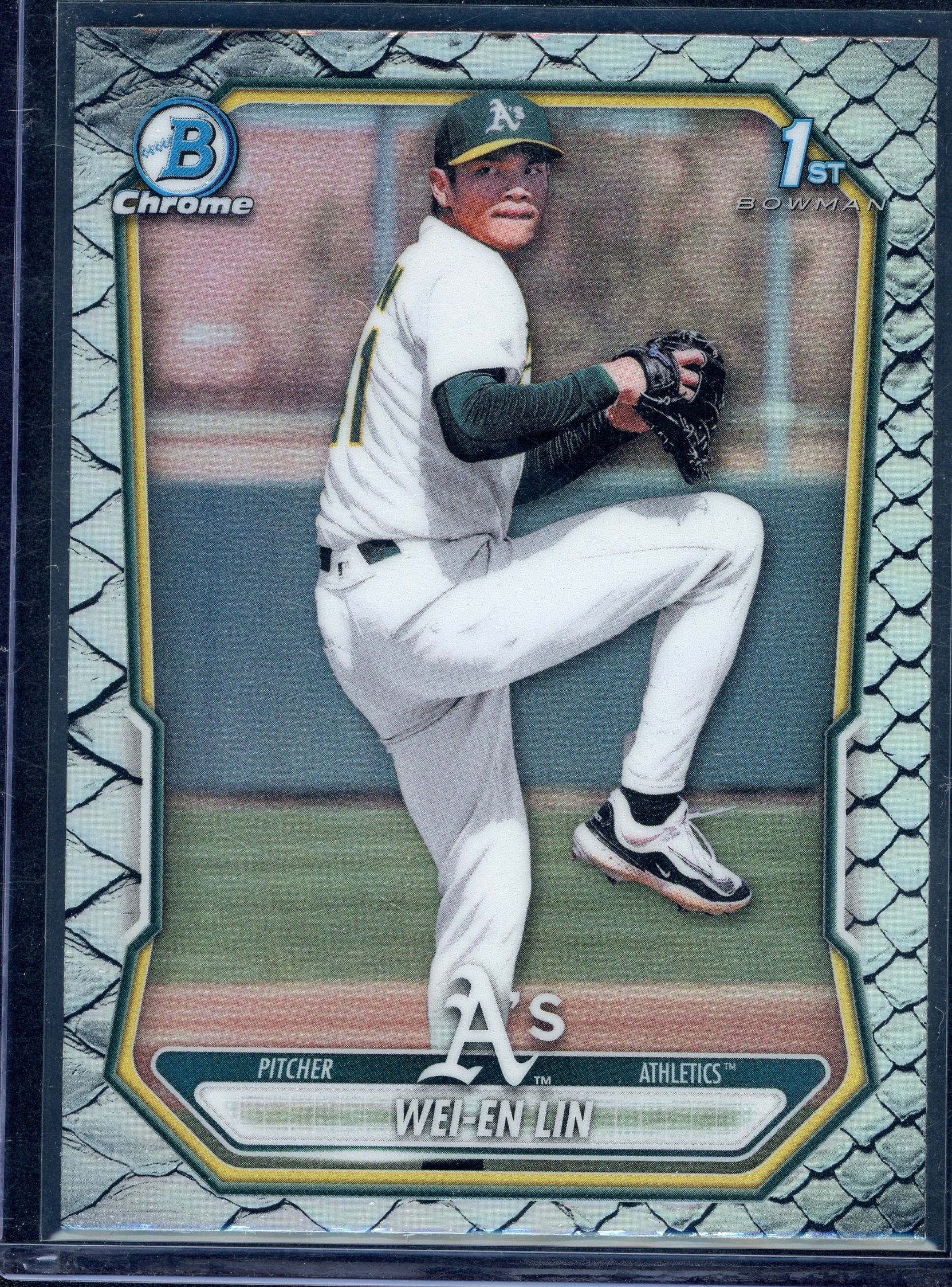 Wei-En Lin Bowman Chrome [Reptilian Refractor] #BCP-125 1st Bowman