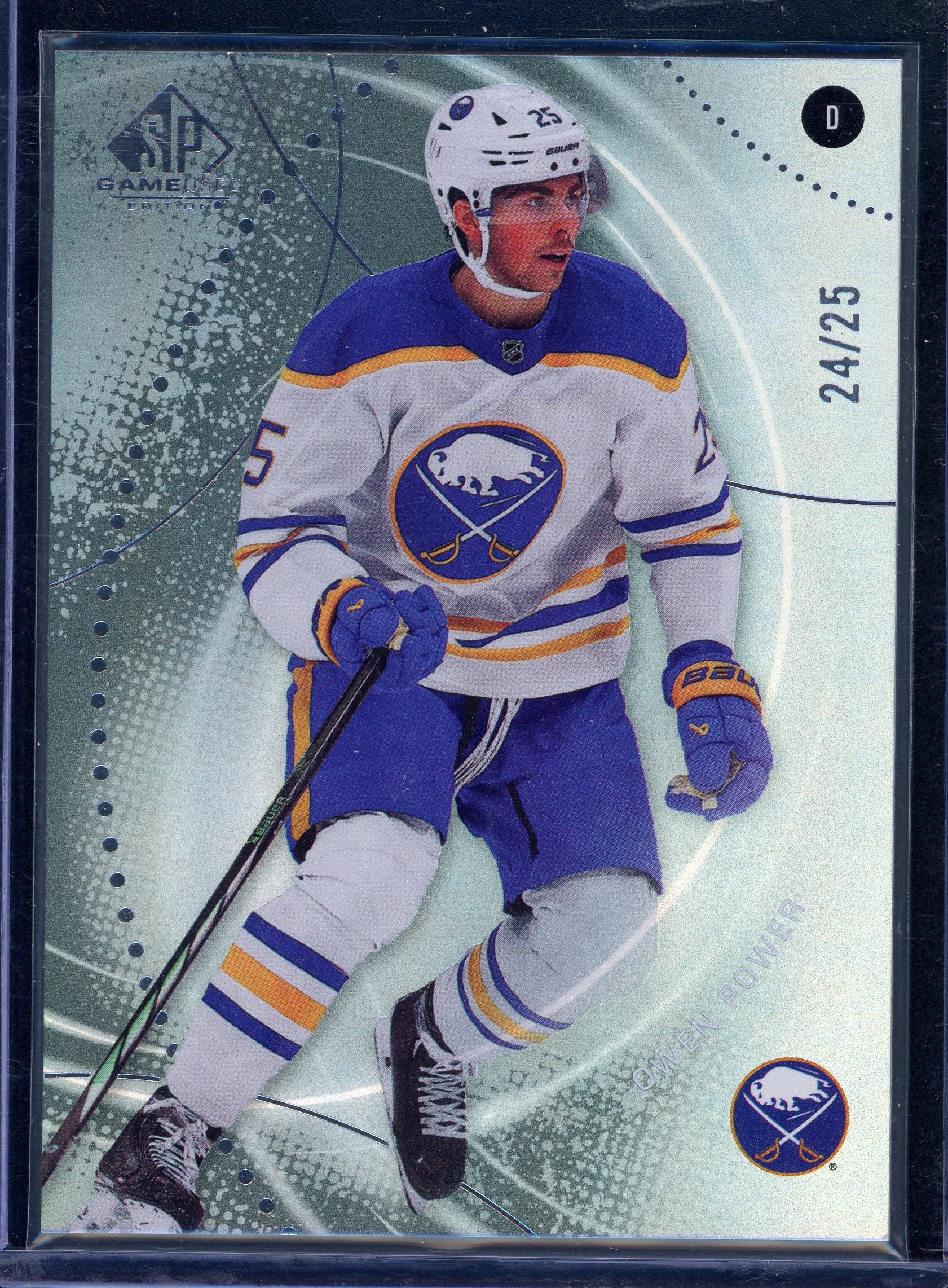 Owen Power [Purple Refractor] #46 Upper Deck SP Game Used  Hockey